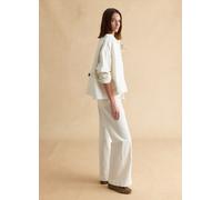 LES COPAINS, Giacca In Puro Cotone Bianca Regular Fit Con Bottoni, Donna, Bianco, Taglia: L
