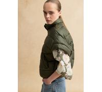 LES COPAINS, Giubbotto Imbottito Verde Regular Fit, Donna, Verde, Taglia: M/L