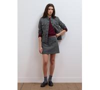 LES COPAINS, Gonna Grigia In Misto Lana E Viscosa Foderata, Donna, Grigio, Taglia: 40
