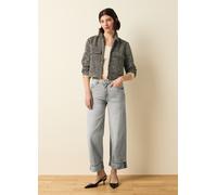 LES COPAINS, Jeans Culotte A Gamba Larga, Donna, Grigio, Taglia: 48