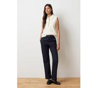 LES COPAINS, Jeans Stretch Denim Blu In Cotone Con Gamba Dritta, Donna, Blu, Taglia: 40