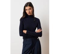 LES COPAINS, Maglia A Collo Alto Blu Regular Fit, Donna, Blu, Taglia: XL