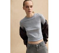 LES COPAINS, Maglia Girocollo Grigia A Maniche Lunghe Regular Fit, Donna, Grigio, Taglia: XL