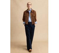 LES COPAINS, Pantaloni Chino Wide Leg In Puro Cotone Blu, Donna, Blu, Taglia: 38