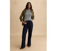 LES COPAINS, Pantaloni In Cotone Elasticizzato Blu Regular Fit, Donna, Blu, Taglia: 46