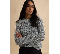 LES COPAINS, Pullover In Misto Cotone Multicolor Regular Fit Con Design A Maglia, Donna, Multicolor, Taglia: L