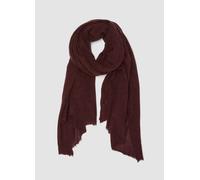 LES COPAINS, Sciarpa Rossa In Misto Lana Con Bordi Sfrangiati, Donna, Rosso, Taglia: ONE SIZE