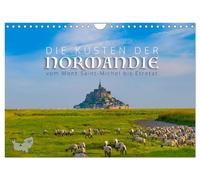 Les côtes normandes du Mont Saint-Michel à Étretat (Calendrier mural 2027 DIN A4
