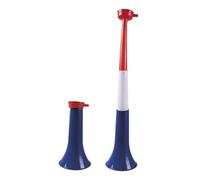 LES COTILLONS D'ALSACE Tromba Supporter France 59 cm | Blu Bianco Rosso | Vuvuzela Plastica | Stadio di calcio Rugby 2024 | senza Gas