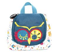 Les DEGLINGOS Astros Le Gufou - Astuccio da toilette per neonati e bambini, 23 cm, colore: blu, blu, Astuccio da bagno per bambini