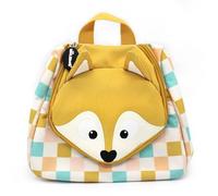 Les DEGLINGOS - Astuccio da toilette Cyranos Le Volpe, per neonati e bambini, con custodia intelligente, colore senape, 23 cm