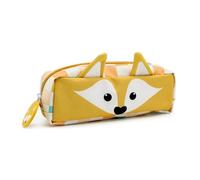 LES DÉGLINGOS - Astuccio scolastico semplice - Cyranos Le Fox - Scuola materna a CP - Ragazzo e ragazza - Astuccio divertente per animali - Dai 3 anni - Giallo senape
