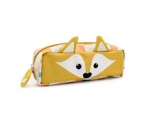 LES DÉGLINGOS - Astuccio scolastico semplice - Cyranos Le Fox - Scuola materna a CP - Ragazzo e ragazza - Astuccio divertente per animali - Dai 3 anni - Giallo senape