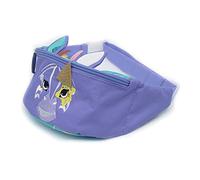 LES DEGLINGOS - Borsa a banana per bambini, Kiprokos Zebra, divertente, ideale per passeggiate, picnica, ragazza e ragazzo, età da 3 anni, viola