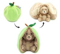 Les Déglingos - FLIPETZ - Doudou Crocket Il Cane/Mela - Cane - Coperta reversibile - Peluche morbido per neonati - Idee regalo per la nascita