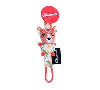 LES DEGLINGOS - Gancio per ciuccio, con morbido peluche, accessorio per ciuccio in tessuto, peluche divertente fin dalla nascita, ideale come regalo per la nascita