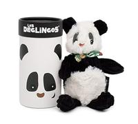 LES DEGLINGOS - Peluche piccolo Simply + scatola regalo - Rototos il panda - dalla nascita - 22 cm - nero e bianco