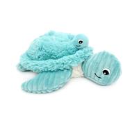 LES DÉGLINGOS PTIPOTOS by Sauvenouu - Tartaruga mamma/bebe blu acqua, peluche per neonato, idea regalo per nascita, 29 cm
