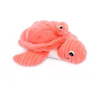 LES DÉGLINGOS PTIPOTOS by Sauvenouu - Tartaruga Mamma/Bebe Corallo, peluche per neonati morbido, idea regalo per nascita, 29 cm