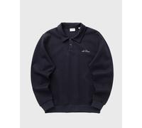 Les Deux Ben Polo Piqué Sweatshirt men Half-Zips blue in taglia:XXL