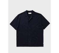 Les Deux Emmett Arabesque Knitted SS Shirt men Shortsleeves blue in taglia:M
