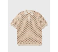 Les Deux Esmay Shell Knitted Polo men Polos orange|white in taglia:XL