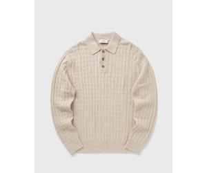 Les Deux Gustav Squared Structure Polo Knit men Pullovers beige in taglia:M