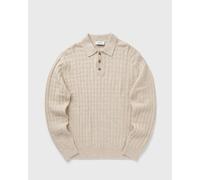 Les Deux Gustav Squared Structure Polo Knit men Pullovers beige in taglia:XL