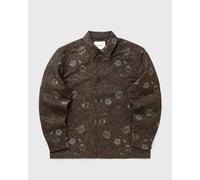 Les Deux Kaleb Flower Jacquard Overshirt men Overshirts brown in taglia:L