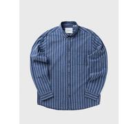 Les Deux Kash Indigo Stripe Shirt men Longsleeves blue in taglia:L