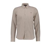 Les Deux - Konrad Camicia Oxford a Righe - - Shirts - Uomo - Beige - M