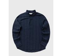Les Deux Konrad Stripe Structure Shirt men Longsleeves blue in taglia:XXL