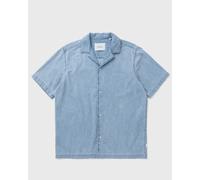 Les Deux Lesley Denim SS Shirt men Shortsleeves blue in taglia:M