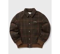 Les Deux Varsity Houndstooth Jacket men Bomber Jackets brown in taglia:XXL