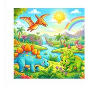 Les Dinosaures Joyeux: Mon Premier Livre de Coloriage