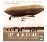 Les dirigeables : Cartes postales anciennes de Zeppelins (Calendrier mural carré 2026 30 x 60 cm (ouvert)) Calendrier double avec une page pour vos prises de notes
