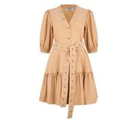 Les Filles d'Eva - Abito in lino stretch con borchie - - Dresses - Donna - Beige - M