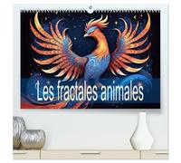 Les fractales animales (Calendrier mural 2026 DIN A2 vertical) calendrier de bureau: Un régal pour les yeux, haut en couleur et en animaux.