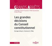 Les grandes décisions du Conseil constitutionnel