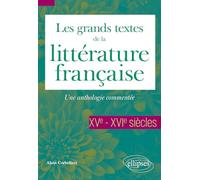 Les grands textes de la littérature française. XVe et XVIe siècles: Une anthologie commentée