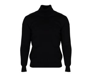 Les Hommes - Elegante Maglione in Lana - - Knitwear - Uomo - Nero - 2XL