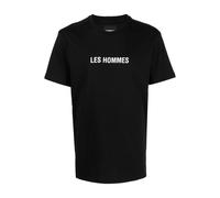 Les Hommes - T-shirt con stampa logo - - Tops - Uomo - Nero - M