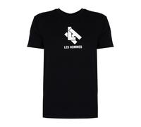 Les Hommes, ,Tops ,Uomo ,Nero ,S Elegante T-Shirt con scollo rotondo