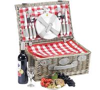 Les Jardins de la Comtesse - Cestino da picnic "Marly" per 4 persone, completo con scompartimento isotermico - Dimensioni: 46x31x20cm