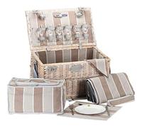 Les Jardins de la Comtesse - Cestino da picnic per 6 persone "Chinon", completo con scompartimento isotermico amovibile - Dimensioni: 53x31x30cm