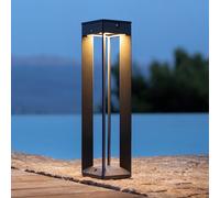 Les Jardins Lampada LED solare Borne a sensore, 45 cm, grigio Les Jardins