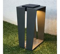 Les Jardins Lanterna LED solare Skaal alluminio, 40 cm, grigio Les Jardins