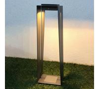 Les Jardins Lanterna LED solare Skaal alluminio, 70 cm, grigio Les Jardins
