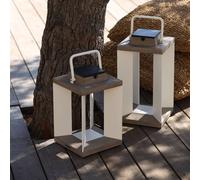 Les Jardins Lanterna solare Teckalu, Duratek/bianco, 36,5 cm Les Jardins