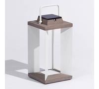 Les Jardins Lanterna solare Teckalu, Duratek/bianco, 45,5 cm Les Jardins